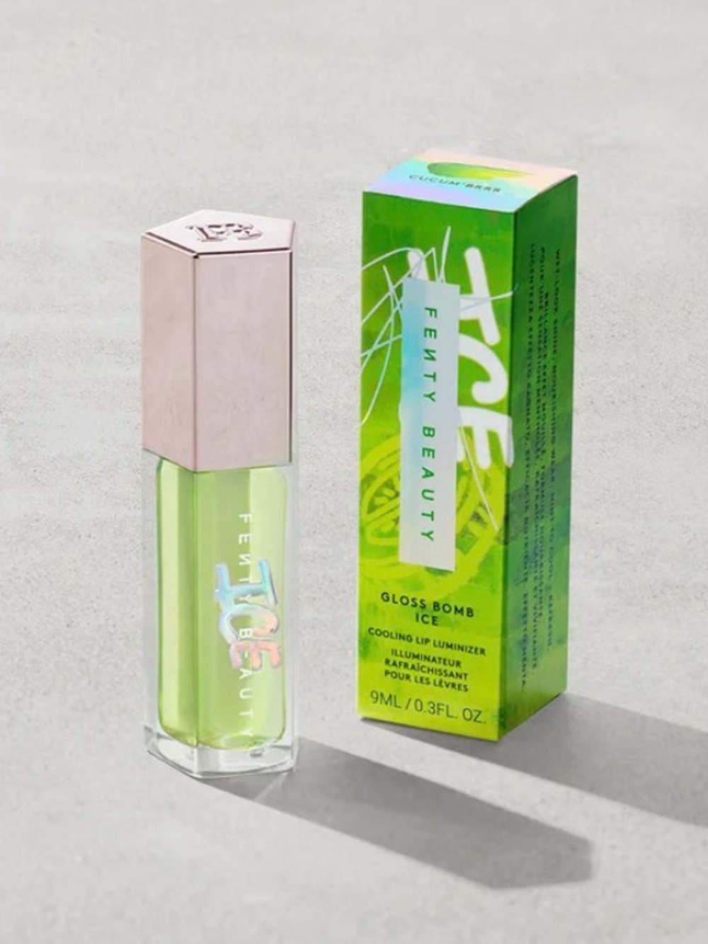 Fenty Beauty Gloss Bomb Ice Cooling Lip Luminizer Gloss in Cucum’brrr